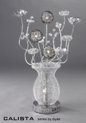 Calista Aluminium Crystal Table Lamps Diyas Home Modern Crystal Table Lamps Calista Aluminium Crystal Table Lamps Diyas Home Modern Crystal Table Lamps